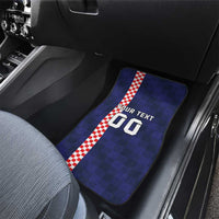 Custom Croatia Volleyball Car Mats Go Champions Sahovnica
