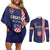 Custom Croatia Volleyball Couples Matching Off Shoulder Short Dress and Long Sleeve Button Shirt Go Champions Sahovnica