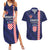 Custom Croatia Volleyball Couples Matching Summer Maxi Dress and Hawaiian Shirt Go Champions Sahovnica