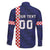 Custom Croatia Volleyball Family Matching Long Sleeve Bodycon Dress and Hawaiian Shirt Go Champions Sahovnica