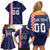 Custom Croatia Volleyball Family Matching Off Shoulder Short Dress and Hawaiian Shirt Go Champions Sahovnica