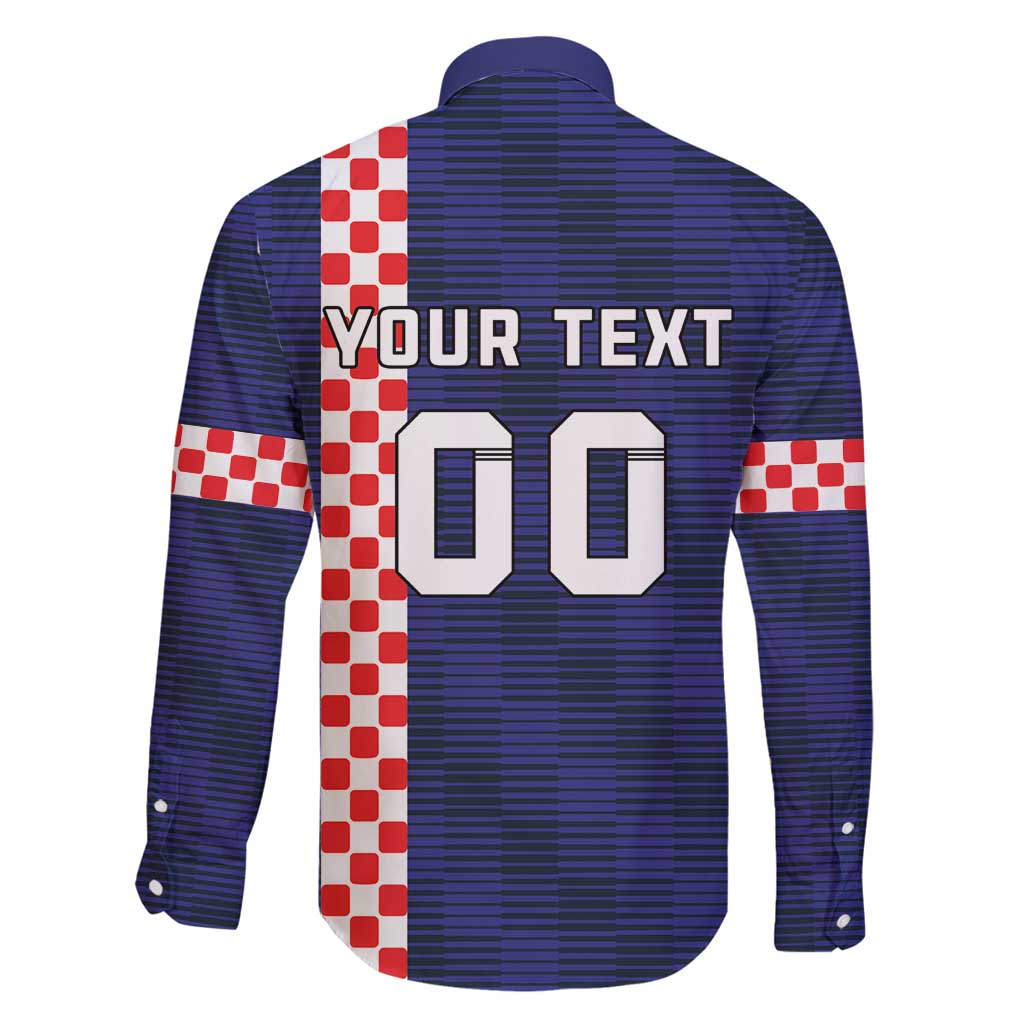 Custom Croatia Volleyball Family Matching Puletasi and Hawaiian Shirt Go Champions Sahovnica