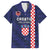 Custom Croatia Volleyball Family Matching Summer Maxi Dress and Hawaiian Shirt Go Champions Sahovnica
