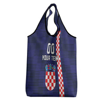 Custom Croatia Volleyball Grocery Bag Go Champions Sahovnica