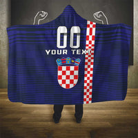 Custom Croatia Volleyball Hooded Blanket Go Champions Sahovnica