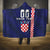 Custom Croatia Volleyball Hooded Blanket Go Champions Sahovnica