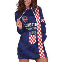 Custom Croatia Volleyball Hoodie Dress Go Champions Sahovnica