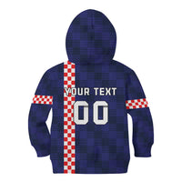 Custom Croatia Volleyball Kid Hoodie Go Champions Sahovnica