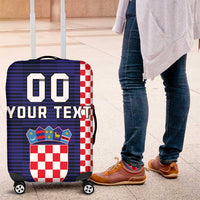Custom Croatia Volleyball Luggage Cover Go Champions Sahovnica