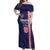 Custom Croatia Volleyball Off Shoulder Maxi Dress Go Champions Sahovnica