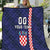 Custom Croatia Volleyball Quilt Go Champions Sahovnica
