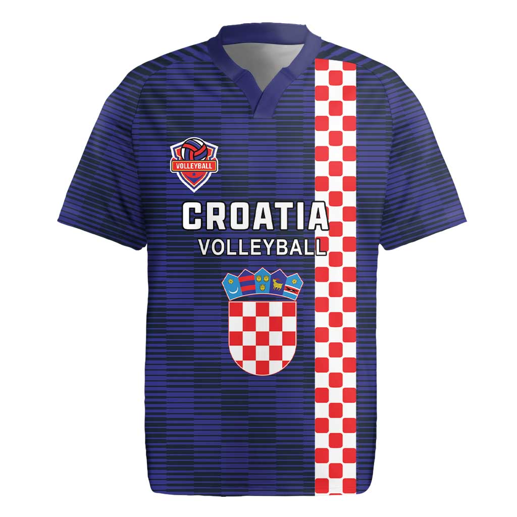 Custom Croatia Volleyball Rugby Jersey Go Champions Sahovnica