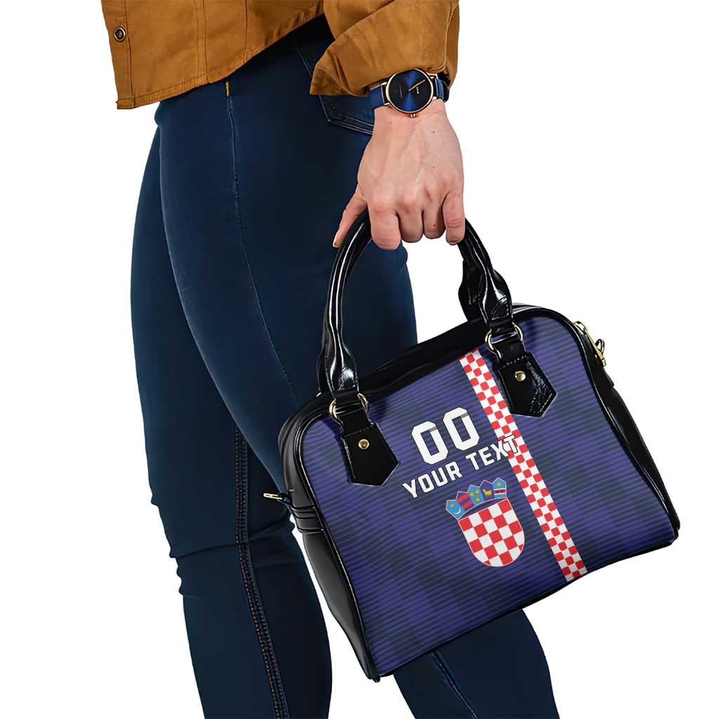 Custom Croatia Volleyball Shoulder Handbag Go Champions Sahovnica