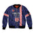Custom Croatia Volleyball Sleeve Zip Bomber Jacket Go Champions Sahovnica