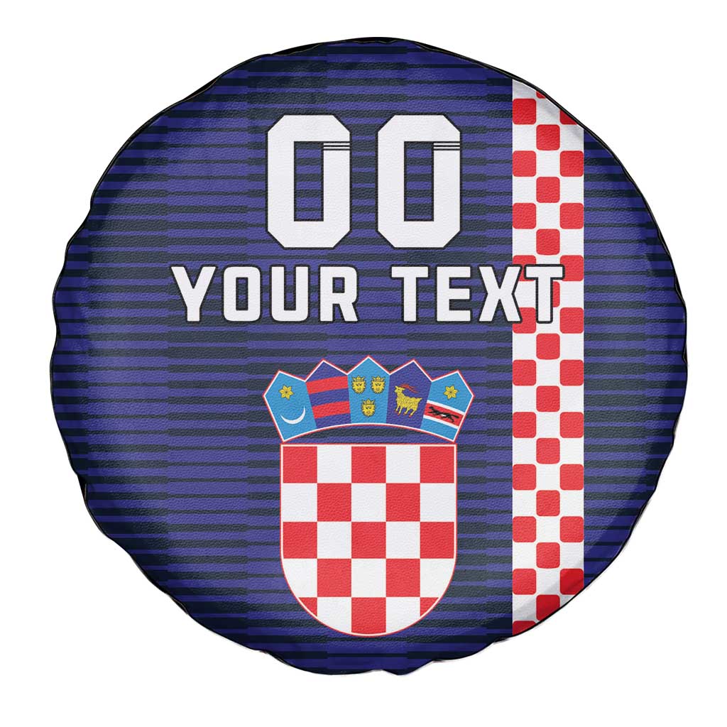 Custom Croatia Volleyball Spare Tire Cover Go Champions Sahovnica