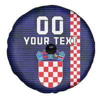 Custom Croatia Volleyball Spare Tire Cover Go Champions Sahovnica