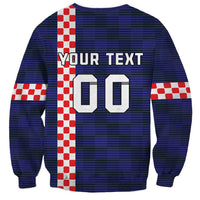 Custom Croatia Volleyball Sweatshirt Go Champions Sahovnica