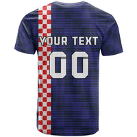 Custom Croatia Volleyball T Shirt Go Champions Sahovnica