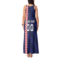 Custom Croatia Volleyball Tank Maxi Dress Go Champions Sahovnica