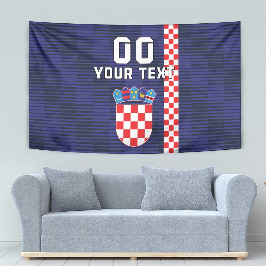 Custom Croatia Volleyball Tapestry Go Champions Sahovnica