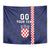 Custom Croatia Volleyball Tapestry Go Champions Sahovnica