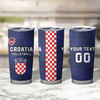 Custom Croatia Volleyball Tumbler Cup Go Champions Sahovnica