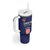 Custom Croatia Volleyball Tumbler With Handle Go Champions Sahovnica