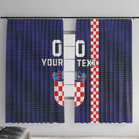 Custom Croatia Volleyball Window Curtain Go Champions Sahovnica