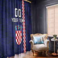 Custom Croatia Volleyball Window Curtain Go Champions Sahovnica