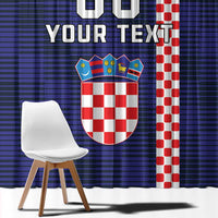 Custom Croatia Volleyball Window Curtain Go Champions Sahovnica