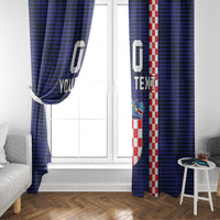 Custom Croatia Volleyball Window Curtain Go Champions Sahovnica