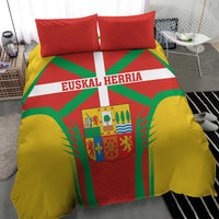 Basque Country Bedding Set Zazpiak Bat Flag Style