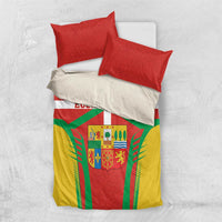 Basque Country Bedding Set Zazpiak Bat Flag Style