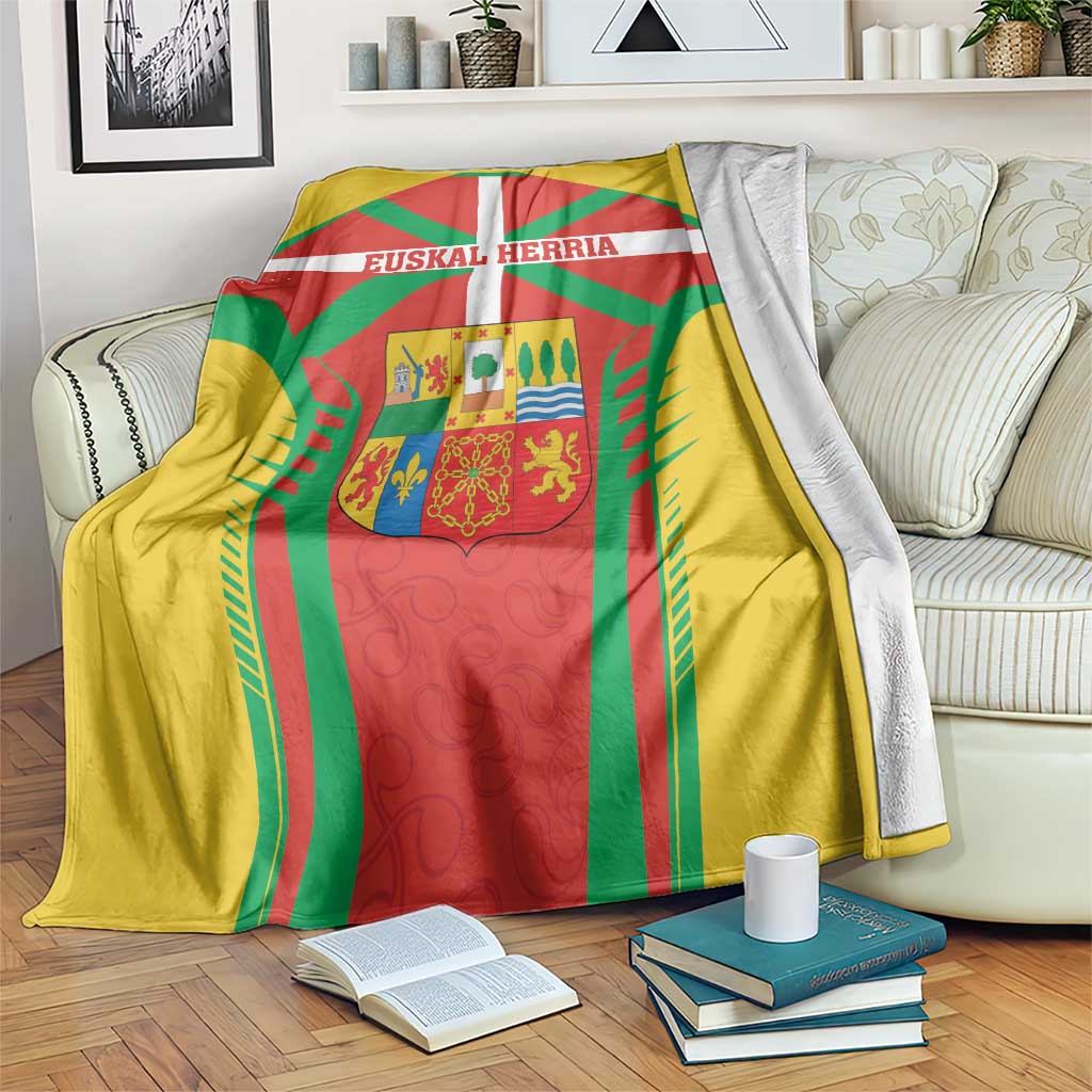 Basque Country Blanket Zazpiak Bat Flag Style