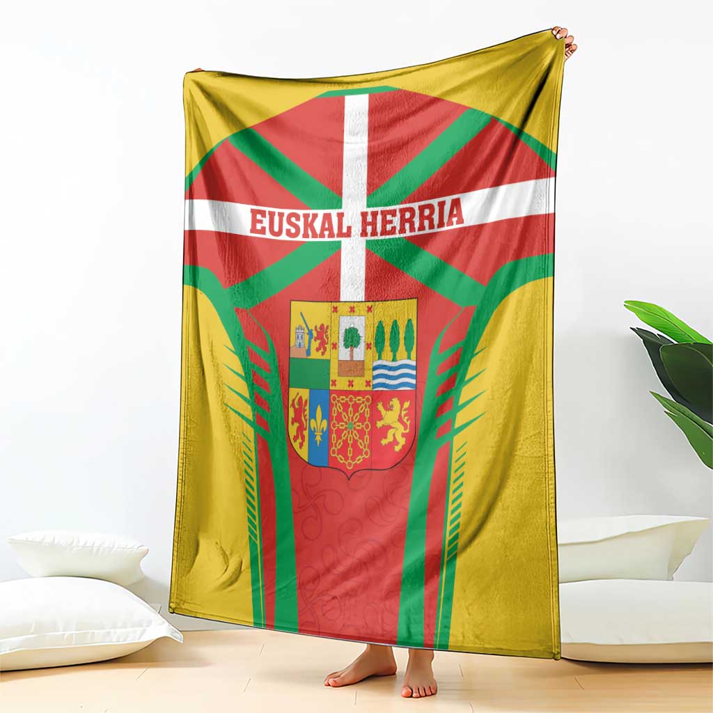 Basque Country Blanket Zazpiak Bat Flag Style