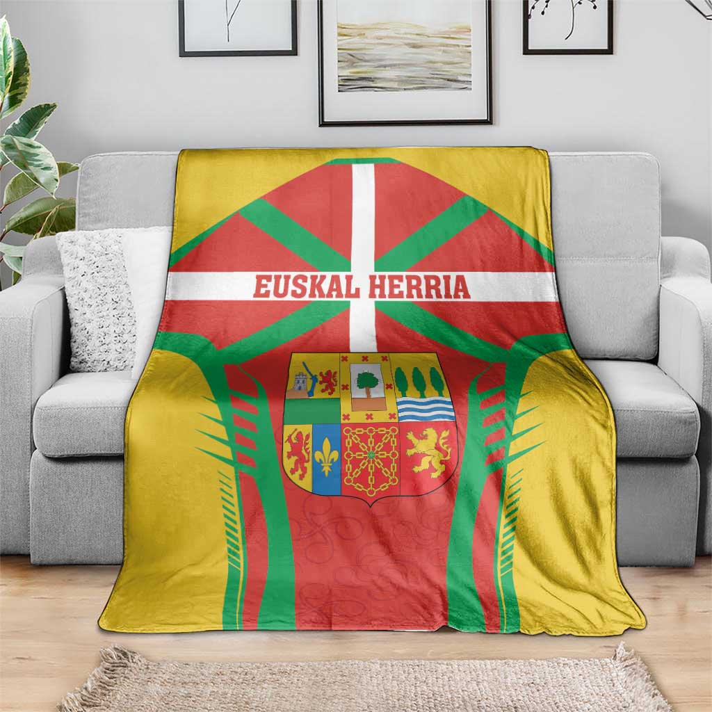 Basque Country Blanket Zazpiak Bat Flag Style