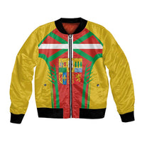 Basque Country Bomber Jacket Zazpiak Bat Flag Style