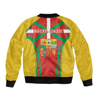 Basque Country Bomber Jacket Zazpiak Bat Flag Style