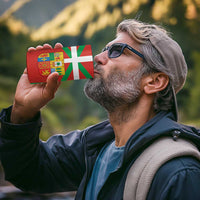 Basque Country 4 in 1 Can Cooler Tumbler Zazpiak Bat Flag Style