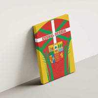 Basque Country Canvas Wall Art Zazpiak Bat Flag Style