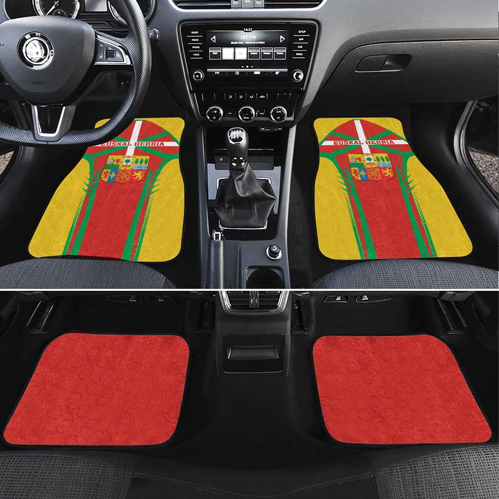 Basque Country Car Mats Zazpiak Bat Flag Style