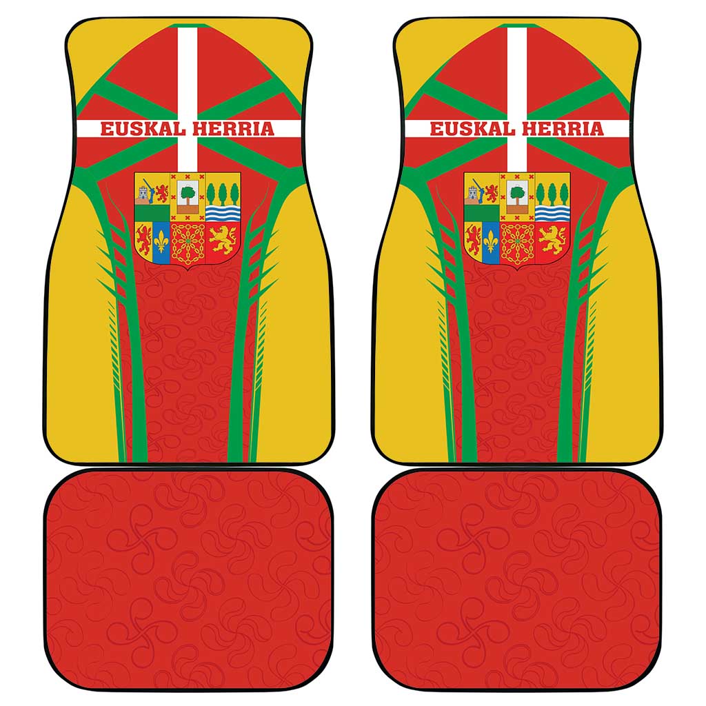Basque Country Car Mats Zazpiak Bat Flag Style