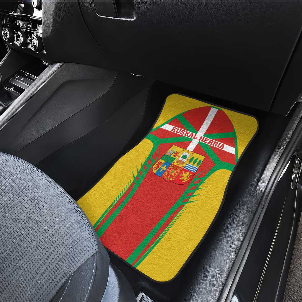 Basque Country Car Mats Zazpiak Bat Flag Style