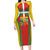 Basque Country Family Matching Long Sleeve Bodycon Dress and Hawaiian Shirt Zazpiak Bat Flag Style