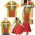 Basque Country Family Matching Mermaid Dress and Hawaiian Shirt Zazpiak Bat Flag Style