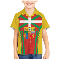 Basque Country Family Matching Mermaid Dress and Hawaiian Shirt Zazpiak Bat Flag Style