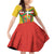 Basque Country Family Matching Off Shoulder Short Dress and Hawaiian Shirt Zazpiak Bat Flag Style