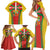 Basque Country Family Matching Short Sleeve Bodycon Dress and Hawaiian Shirt Zazpiak Bat Flag Style
