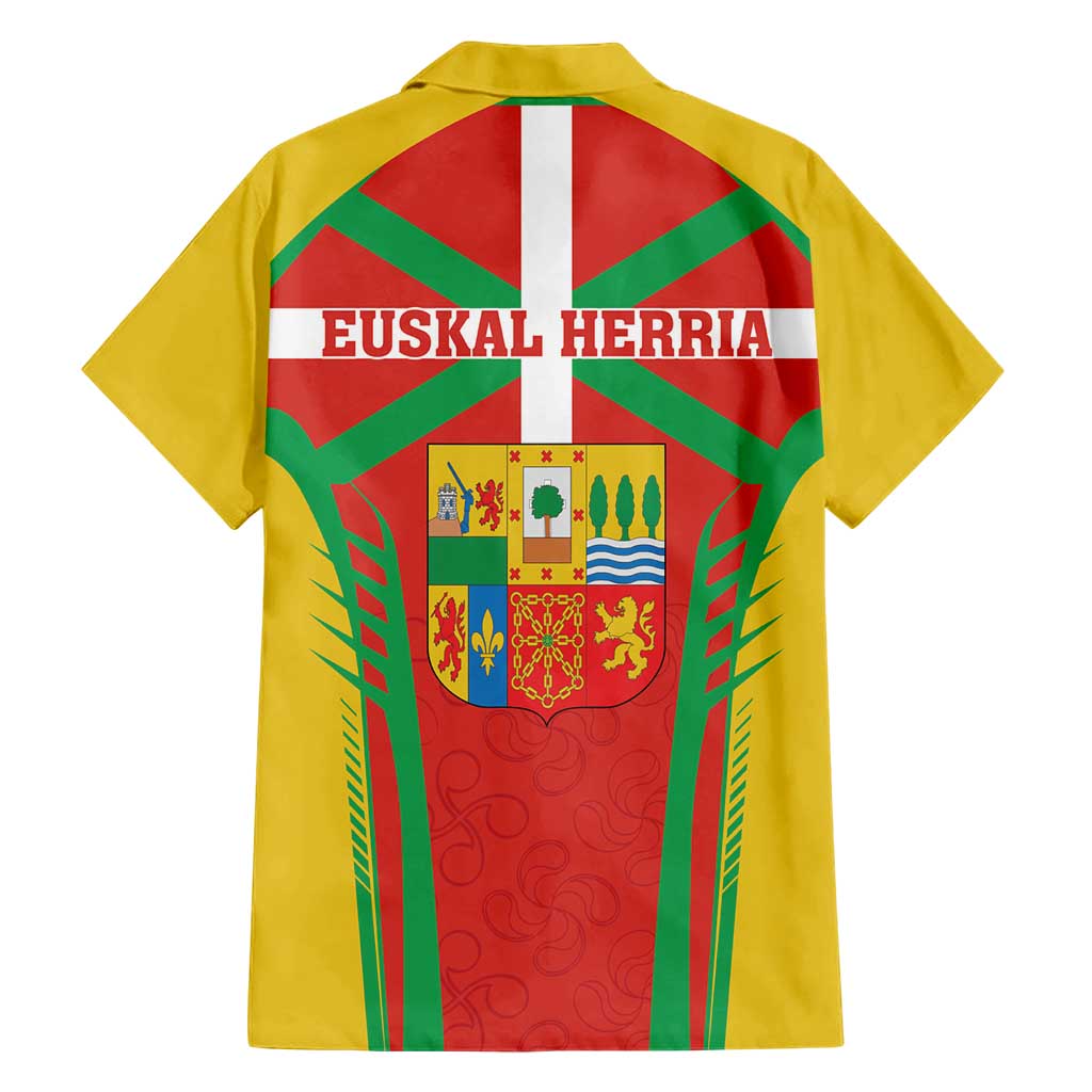 Basque Country Family Matching Short Sleeve Bodycon Dress and Hawaiian Shirt Zazpiak Bat Flag Style