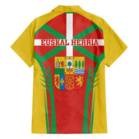 Basque Country Family Matching Short Sleeve Bodycon Dress and Hawaiian Shirt Zazpiak Bat Flag Style